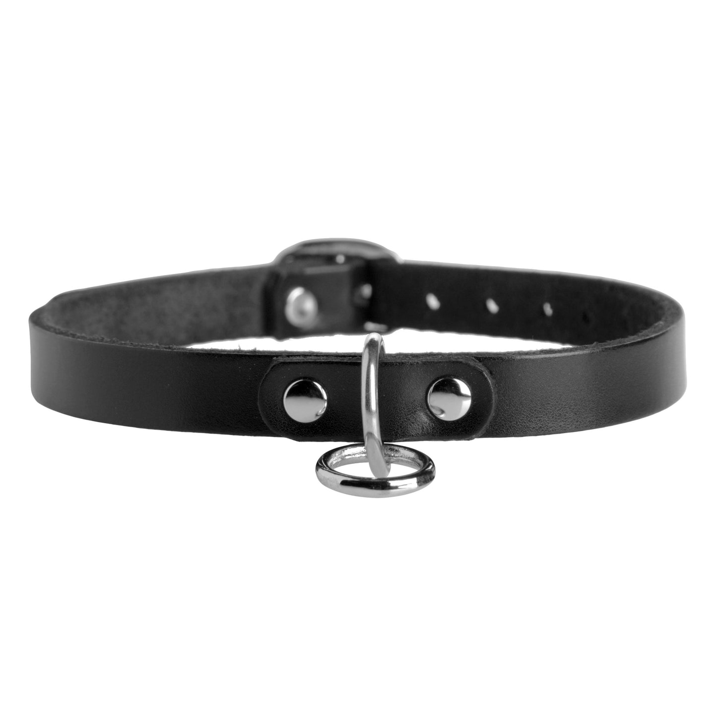 Unisex Leather Choker With