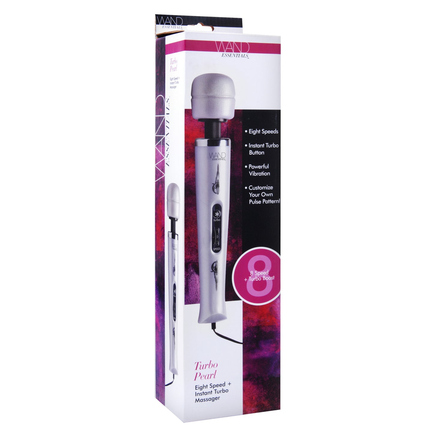 Wand Essentials 8 Speed Turbo Pearl Massager - 110v