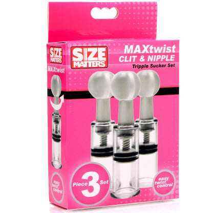 Max Twist Clit And Nipple Triple Sucker Set