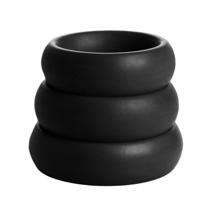 3 Piece Silicone Cock Ring Set