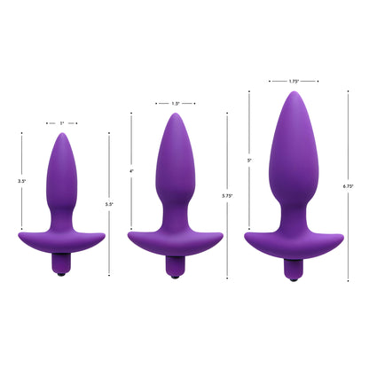 Aria Vibrating Silicone Anal Plug-