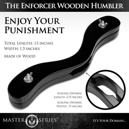 The Enforcer Black Wooden Humbler