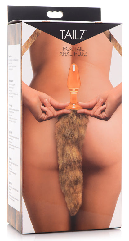 Fox Tail Glass Anal Plug