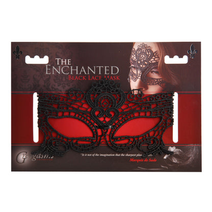 The Enchanted Black Lace Mask