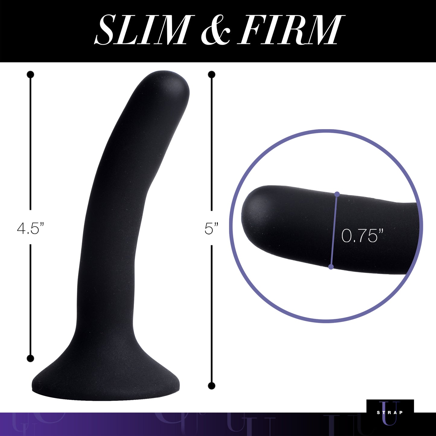 Black Silicone Strap-on Dildo -