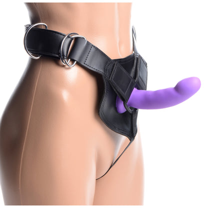 Flaunt Strap On With Purple Silicone Dildo