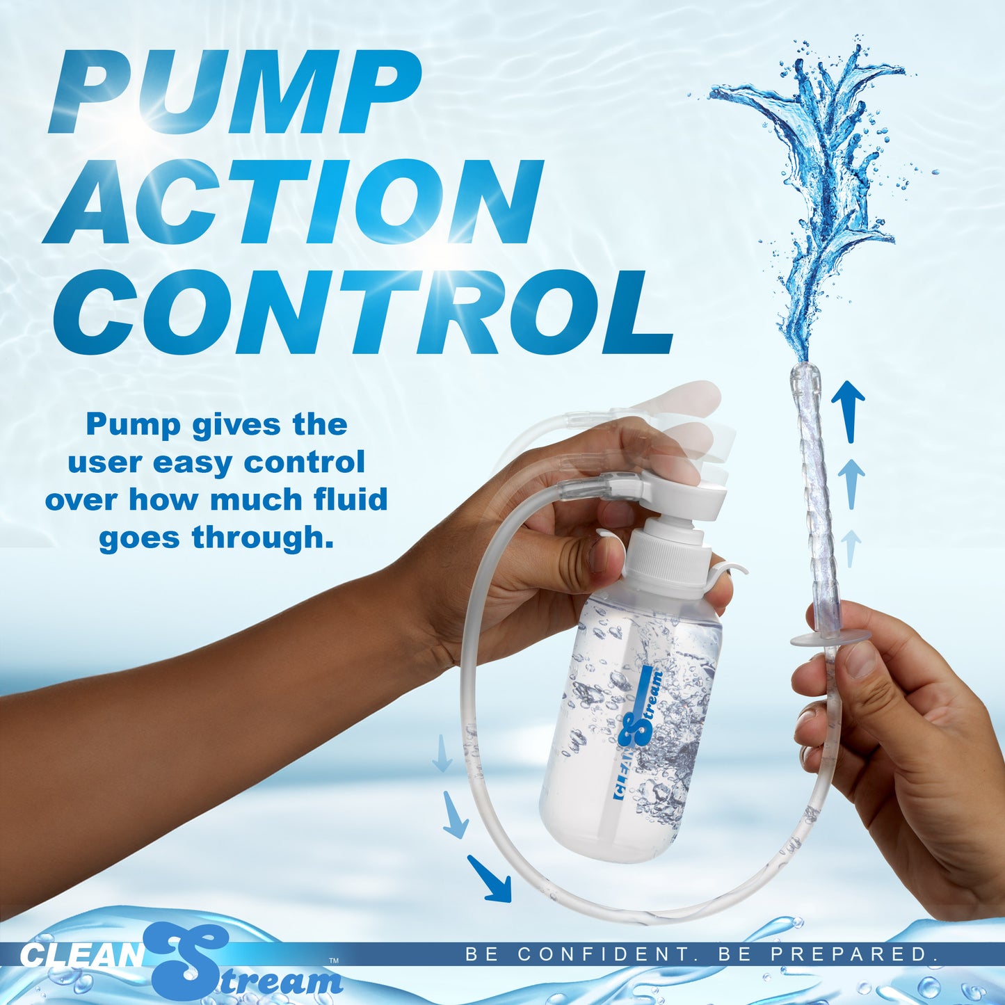 Pump Action Enema Bottle With Nozzle