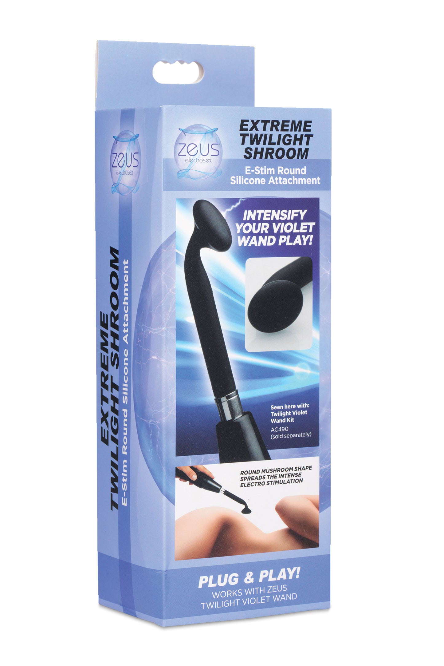 Extreme Twilight Round Silicone Estim Attachment