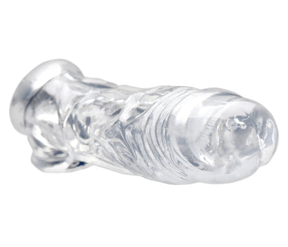 Realistic Clear Penis Enhancer And Ball Stretcher