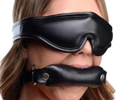 Padded Blindfold And Gag Set