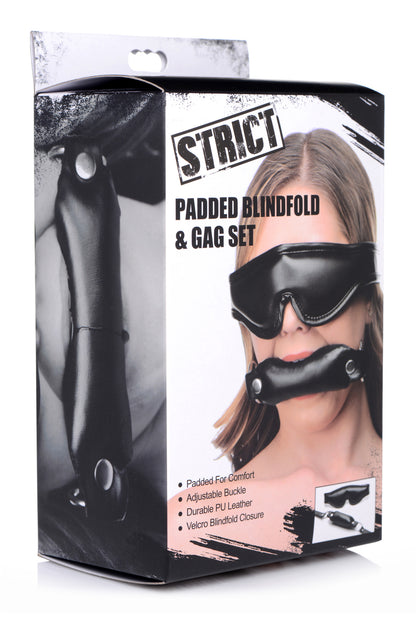 Padded Blindfold And Gag Set