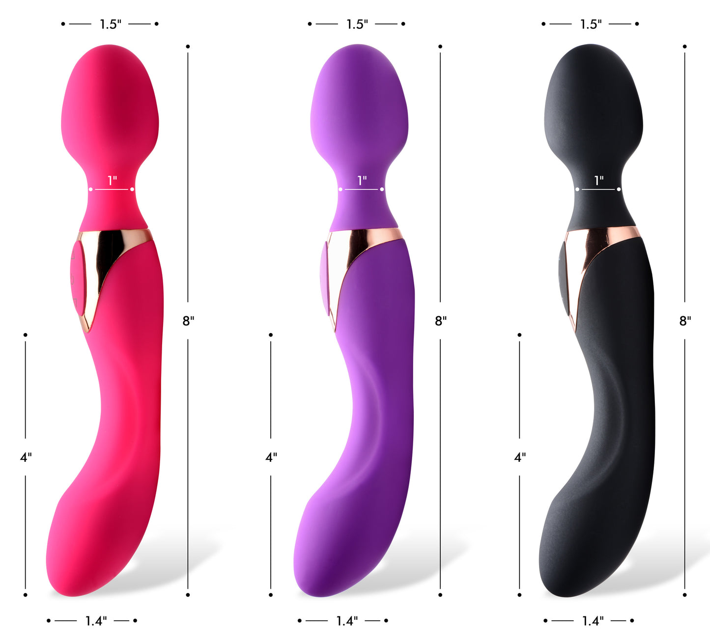 10x Dual Duchess 2-in-1 Silicone Massager