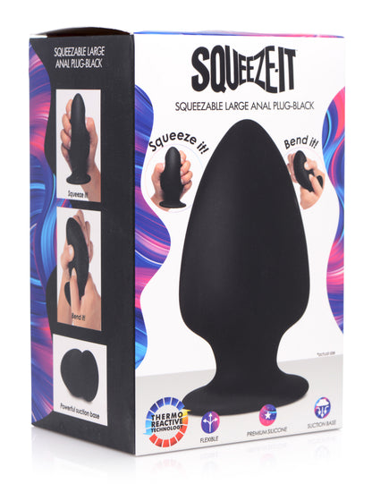 Squeezable Silicone Anal Plug