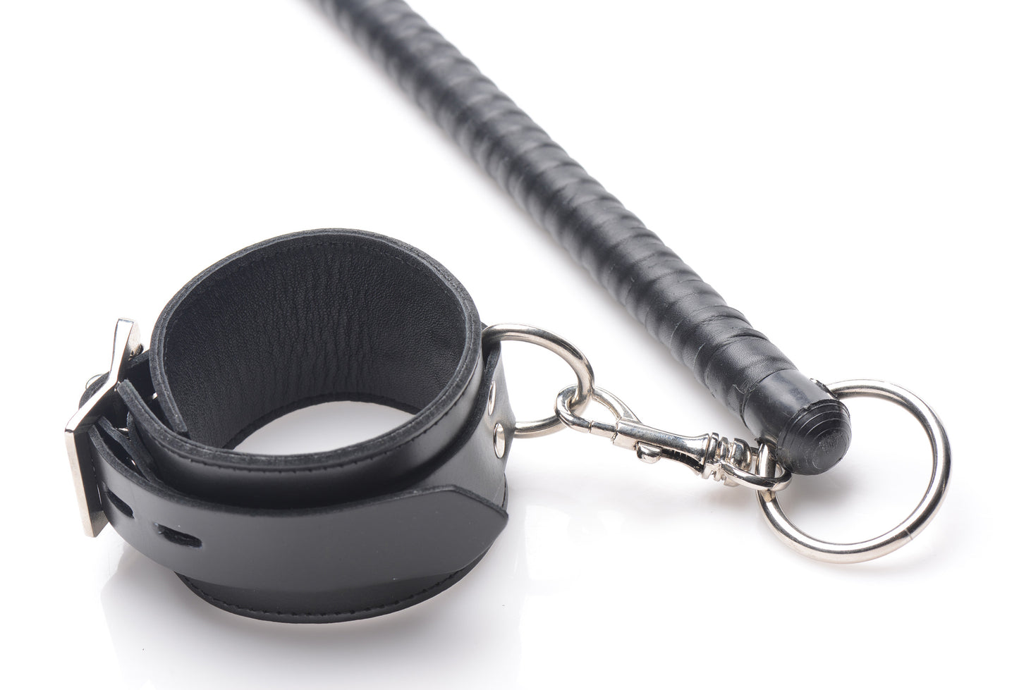 Leather Wrapped Spreader Bar With Cuffs