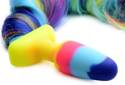 Rainbow Unicorn Tail Anal Plug