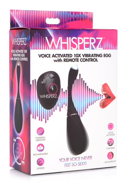 Voice Activated 10x Vibrating Egg With Remote Control