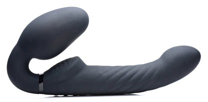 Ergo-fit Twist Inflatable Vibrating Silicone Strapless Strap-on