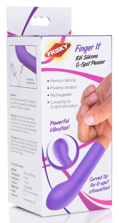 Finger It 10x Silicone G-spot Pleaser