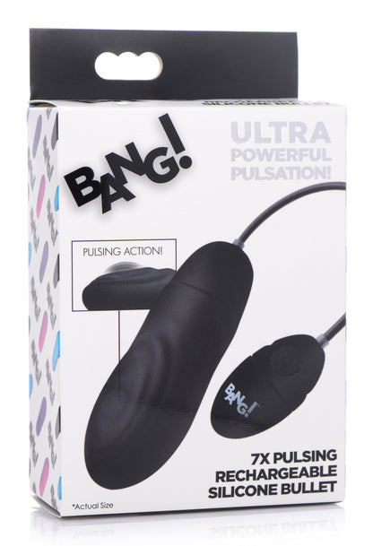 7x Pulsing Rechargeable Silicone Vibrator