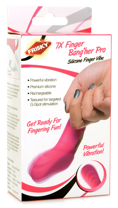 7x Finger Bang Her Pro Silicone Vibrator