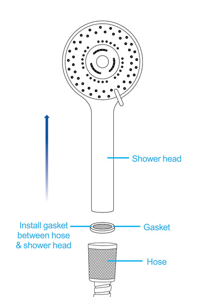 Shower Head With Silicone Enema Nozzle