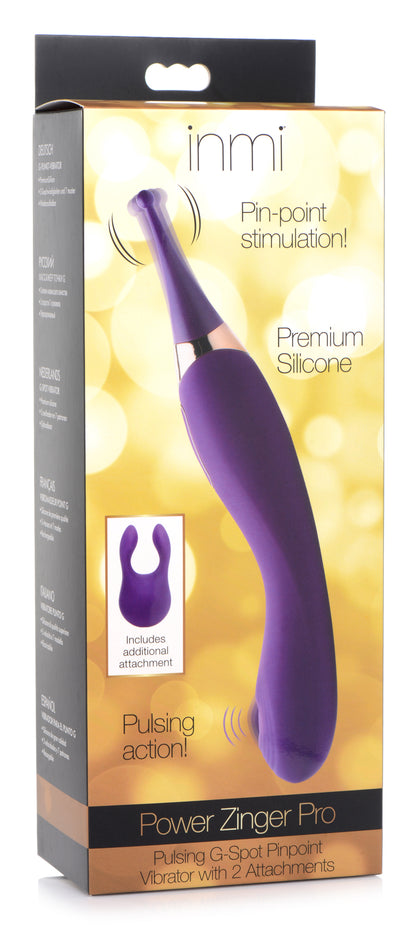 Pulsing G-spot Pinpoint Silicone Vibrator With Attachments