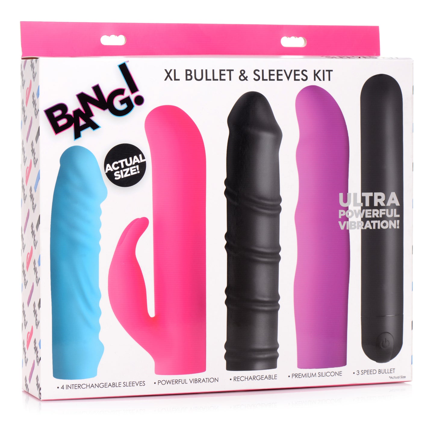 4-in-1 Xl Silicone Bullet And Sleeves Kit