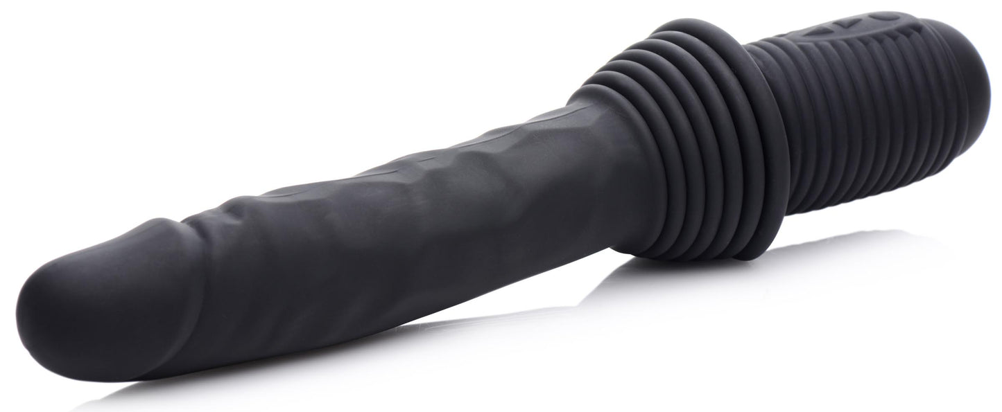 10x Silicone Vibrating And Thrusting Dildo