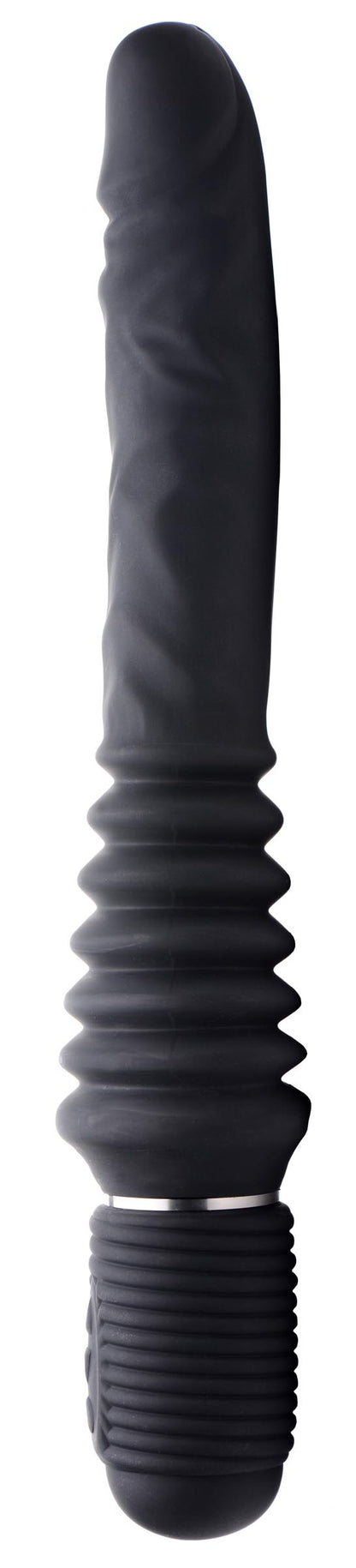 10x Silicone Vibrating And Thrusting Dildo