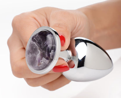 Genuine Amethyst Gemstone Anal Plug