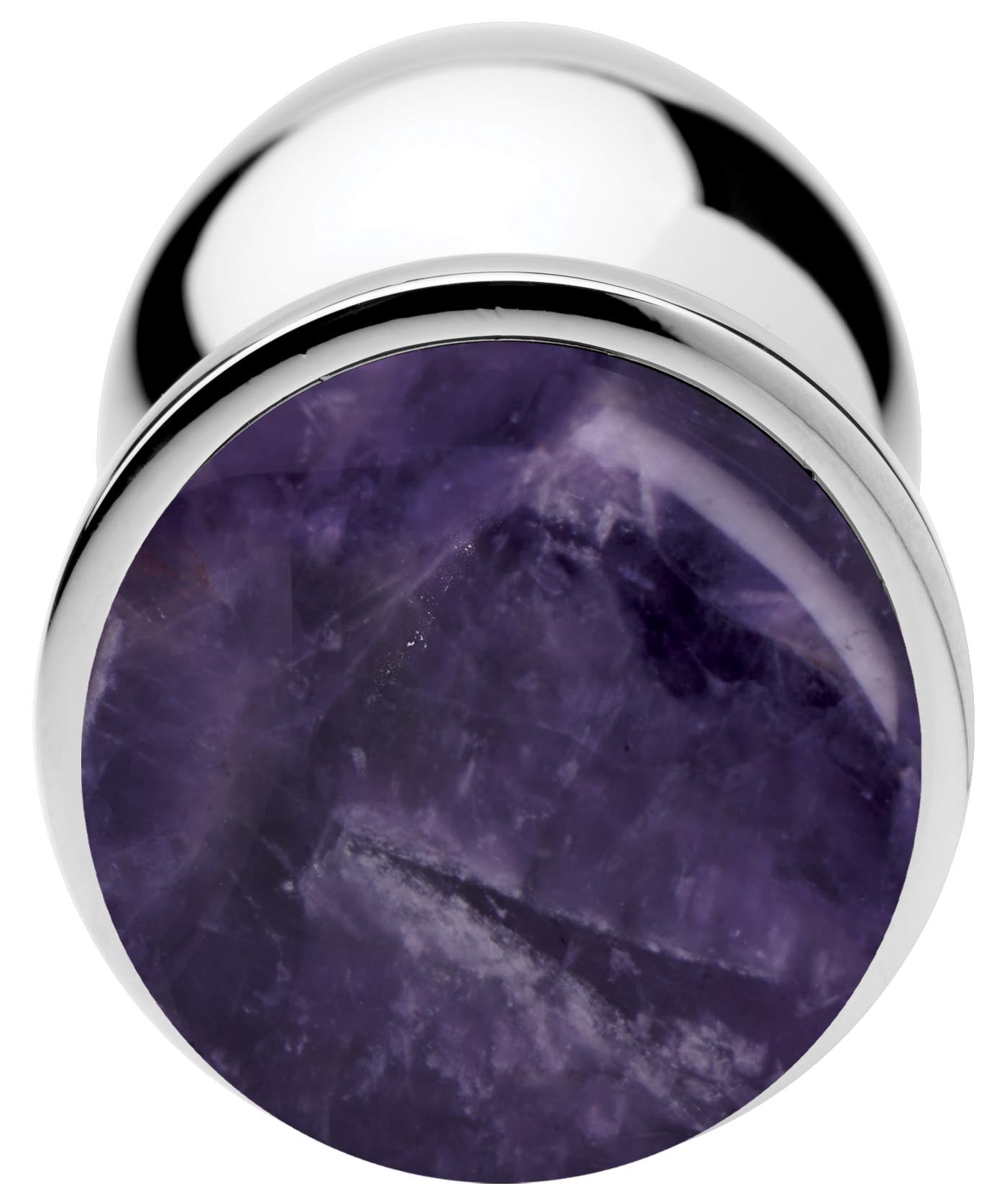 Genuine Amethyst Gemstone Anal Plug