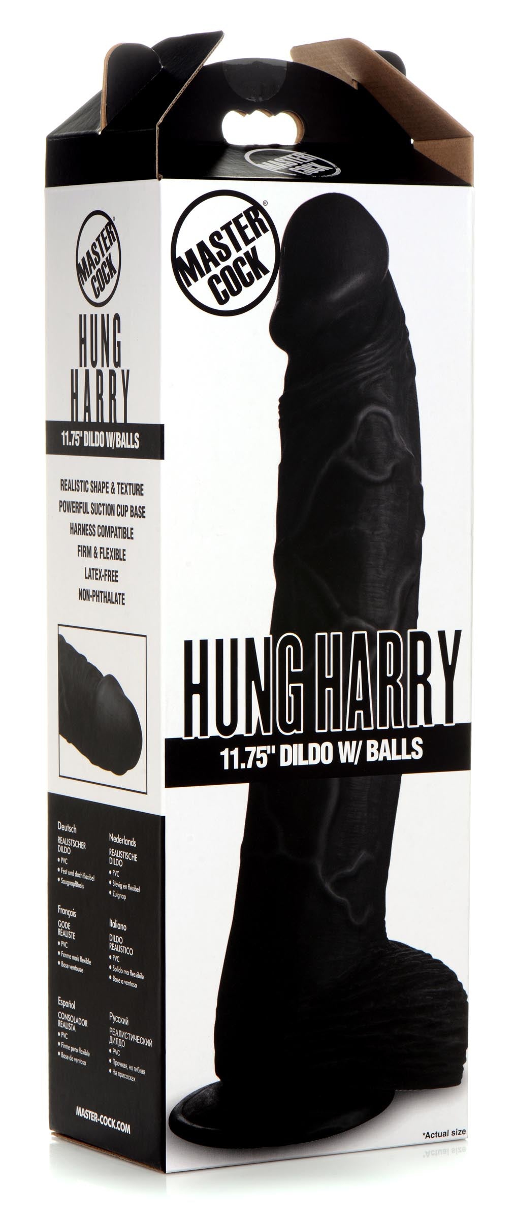 Hung Harry 11.75 Inch Dildo With Balls