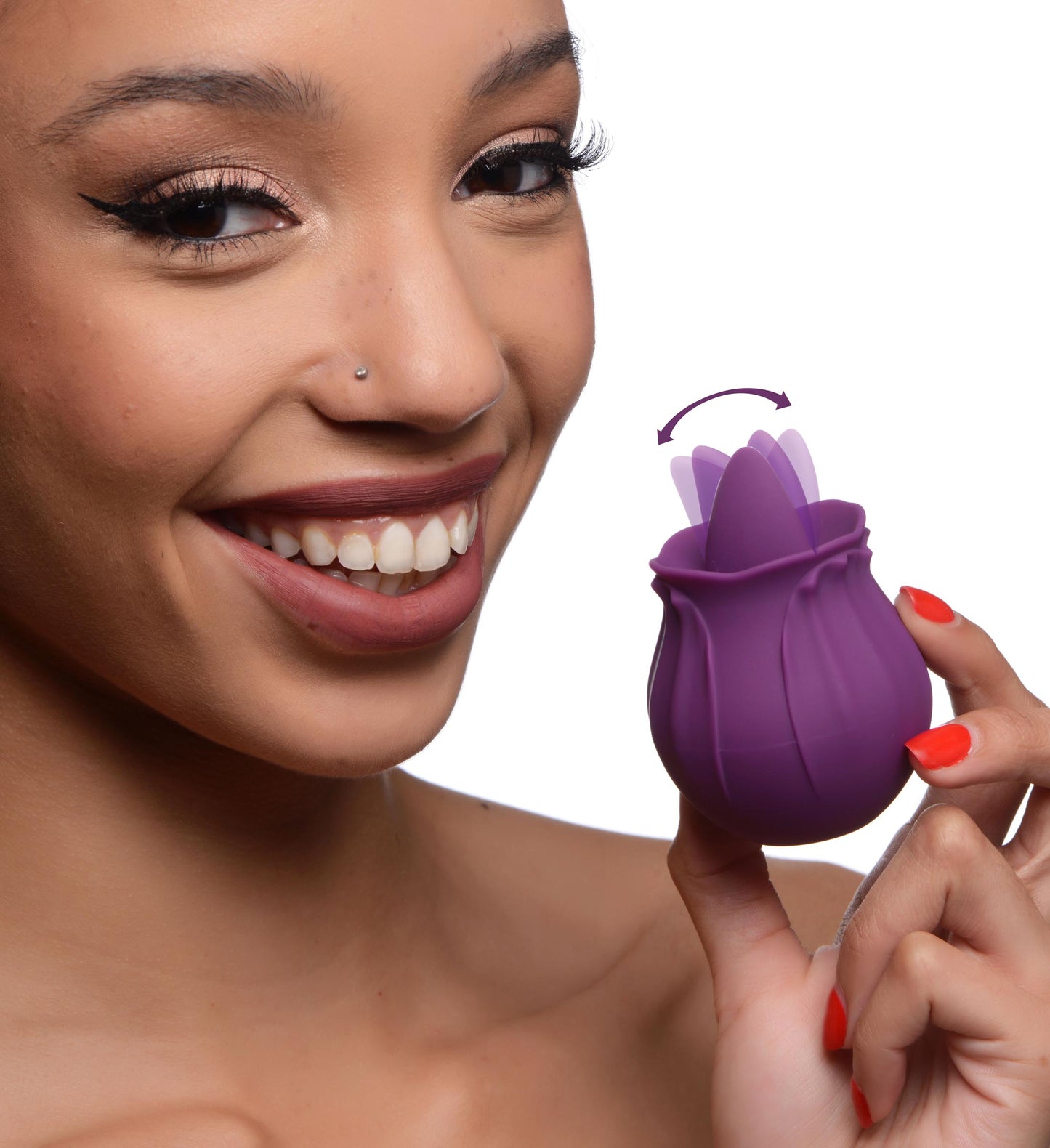 Bloomgasm Wild Violet 10x Silicone Clit Licking Stimulator