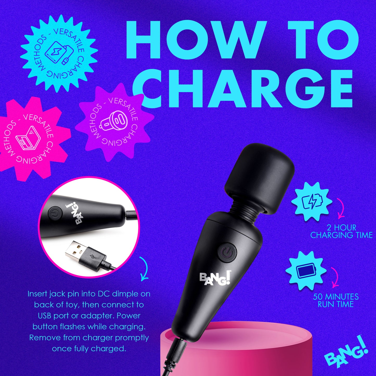 10x Ultra Powerful Silicone Mini Wand