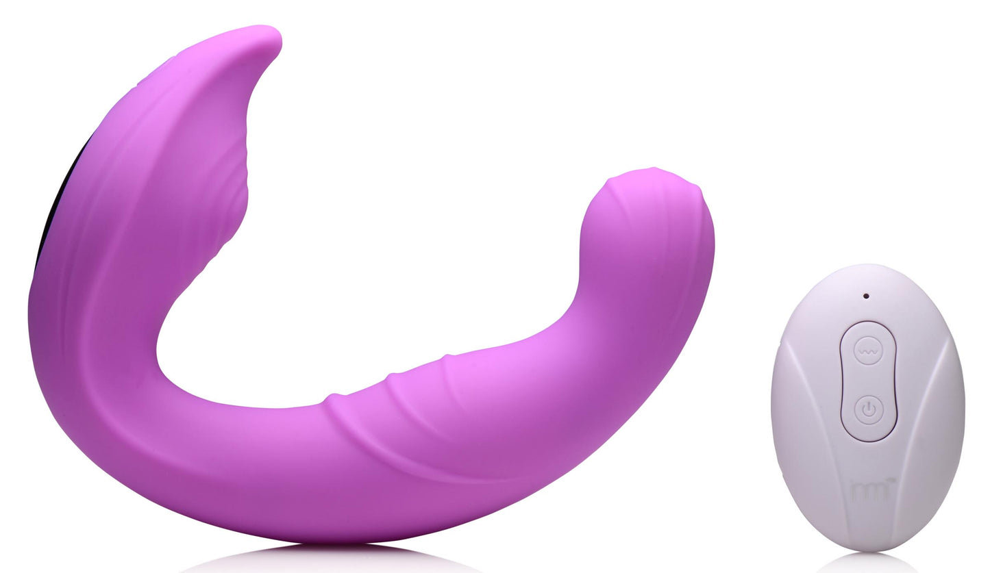 5x Come Hither Silicone Vibrator With Remote Control