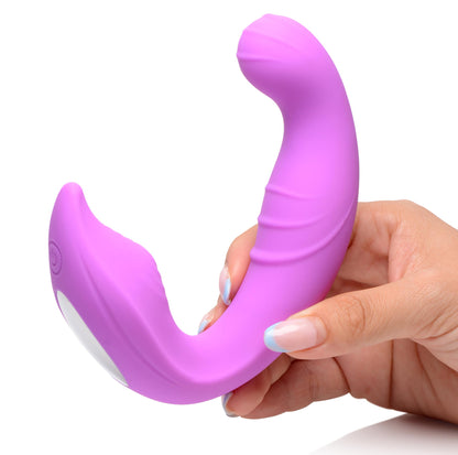 5x Come Hither Silicone Vibrator With Remote Control