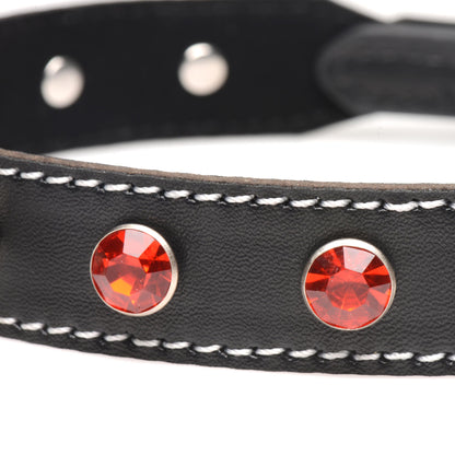 Rhinestone Choker With O-ring