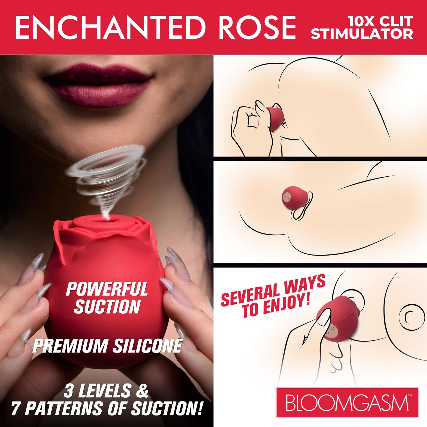 Enchanted Rose 10x Clit Stimulator