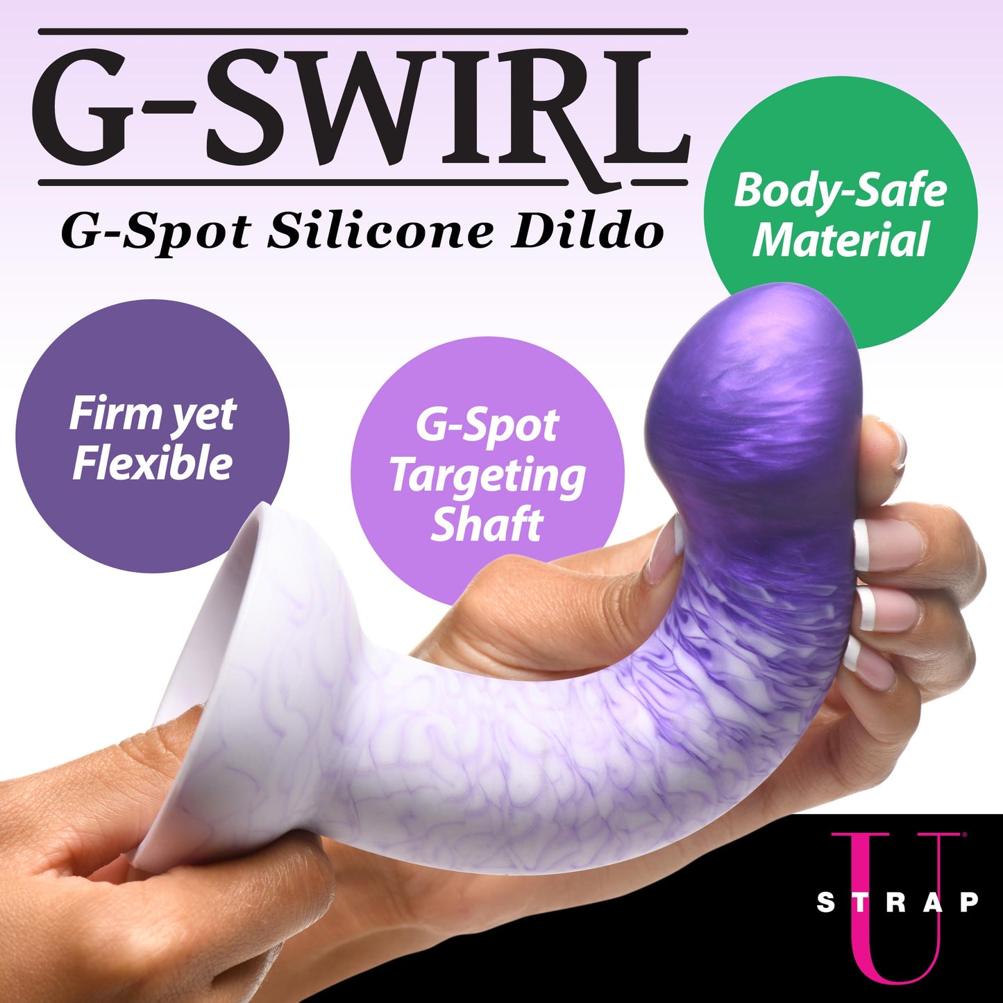 G-swirl G-spot Silicone Dildo