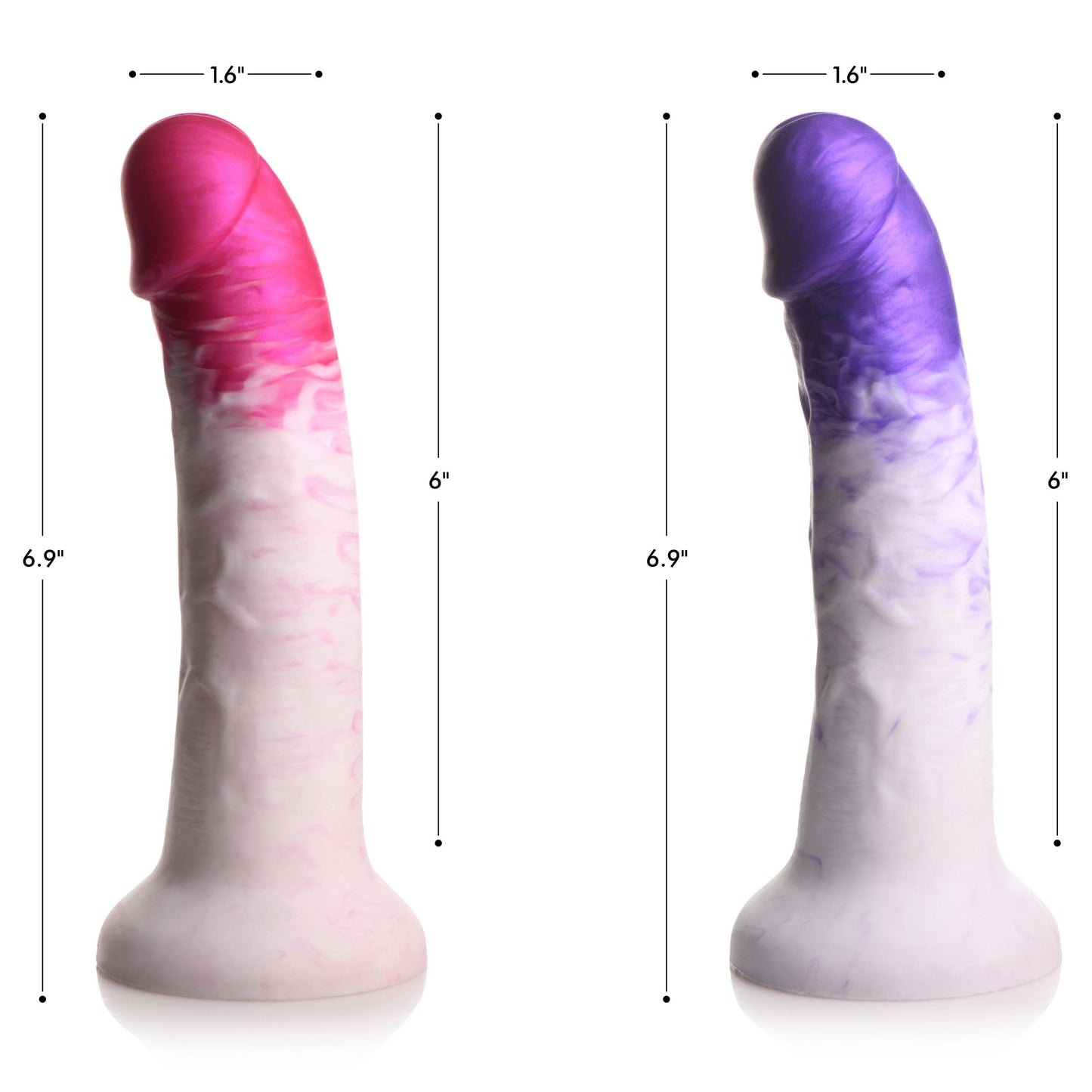 Swirl Realistic Silicone Dildo