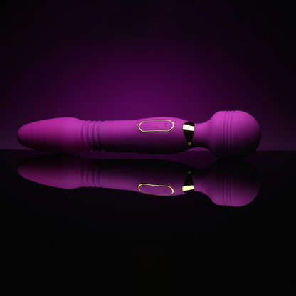 Ultra Thrust-her Deluxe Thrusting And Vibrating Silicone Wand