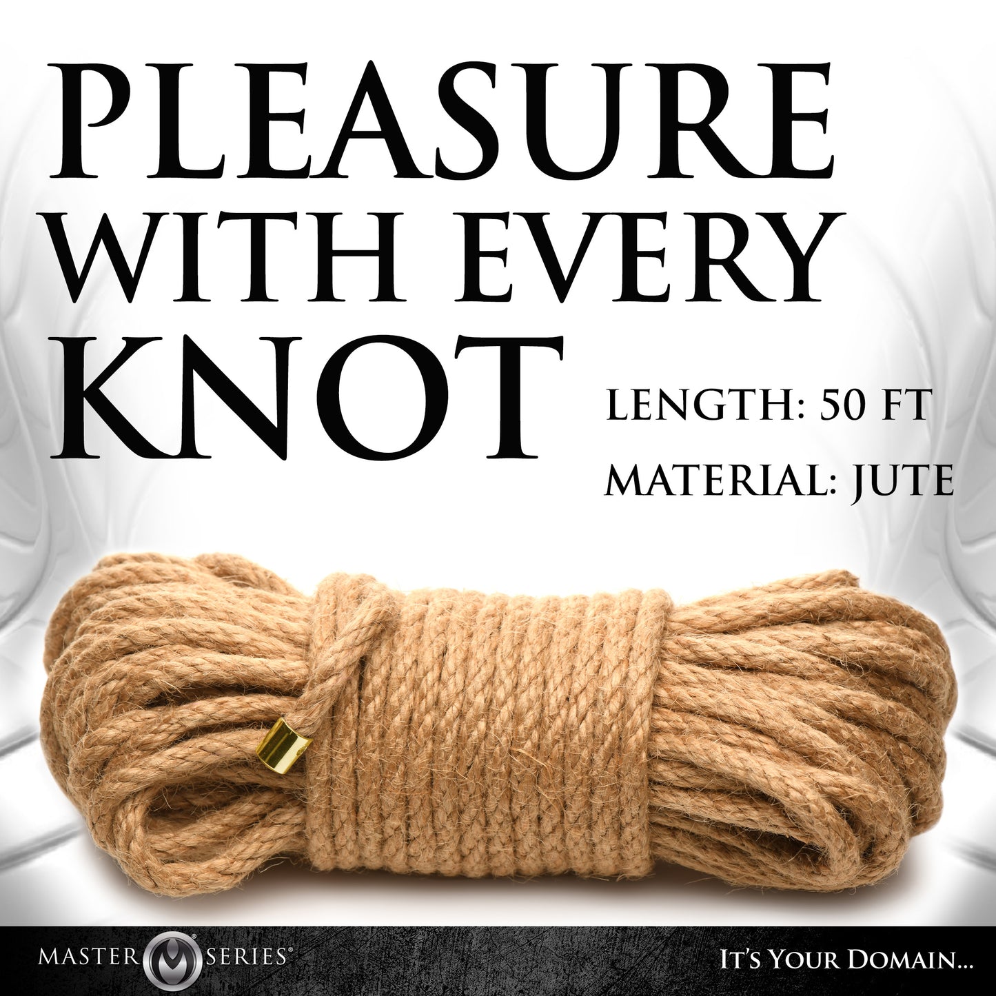 Premium Braided Jute Bondage Rope - 50 Feet