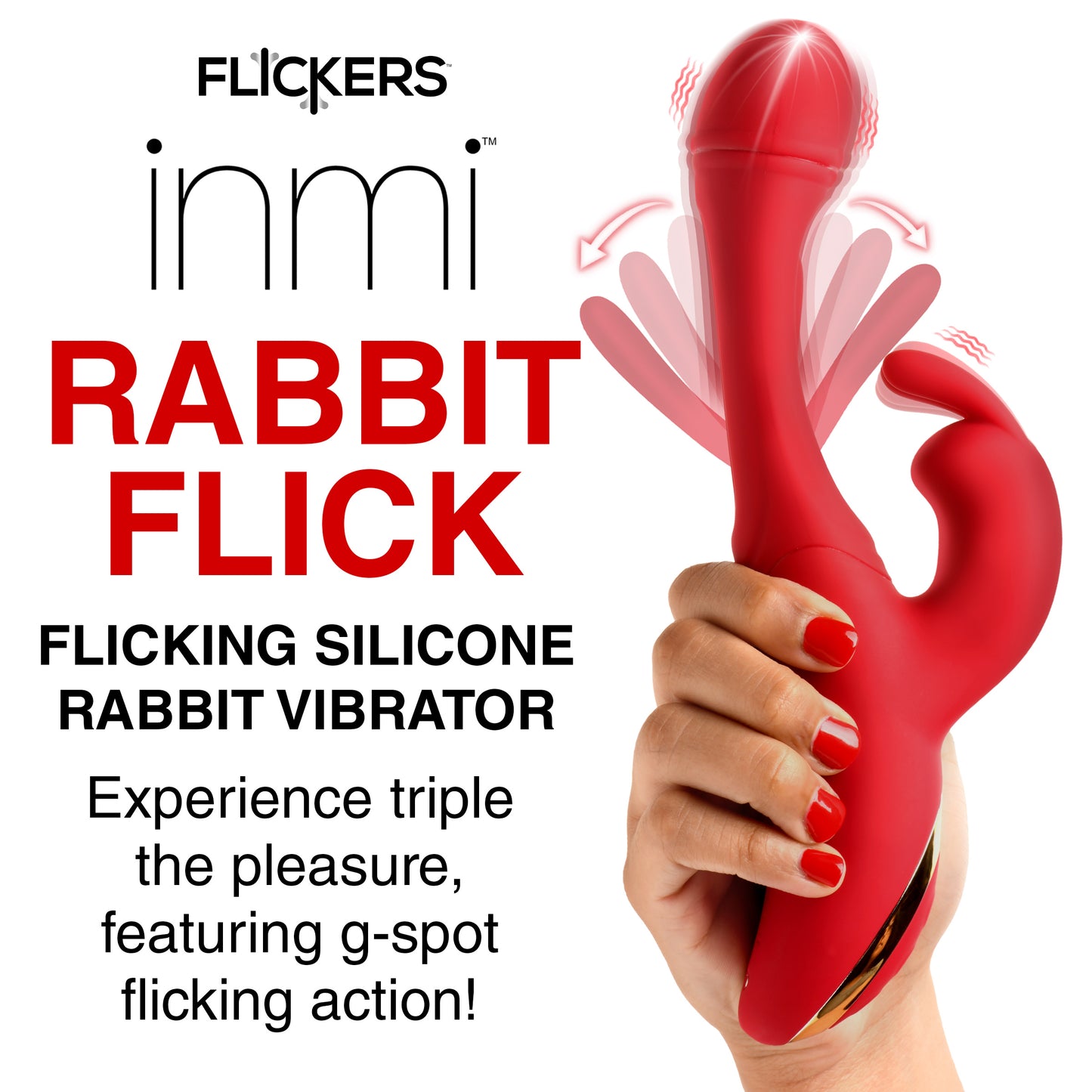 Flicking Silicone Rabbit Vibrator