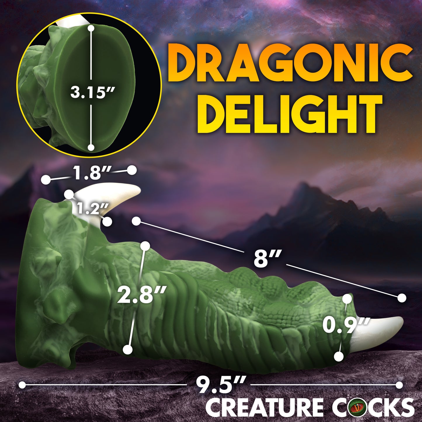 Large Dragon Claw Silicone Dildo