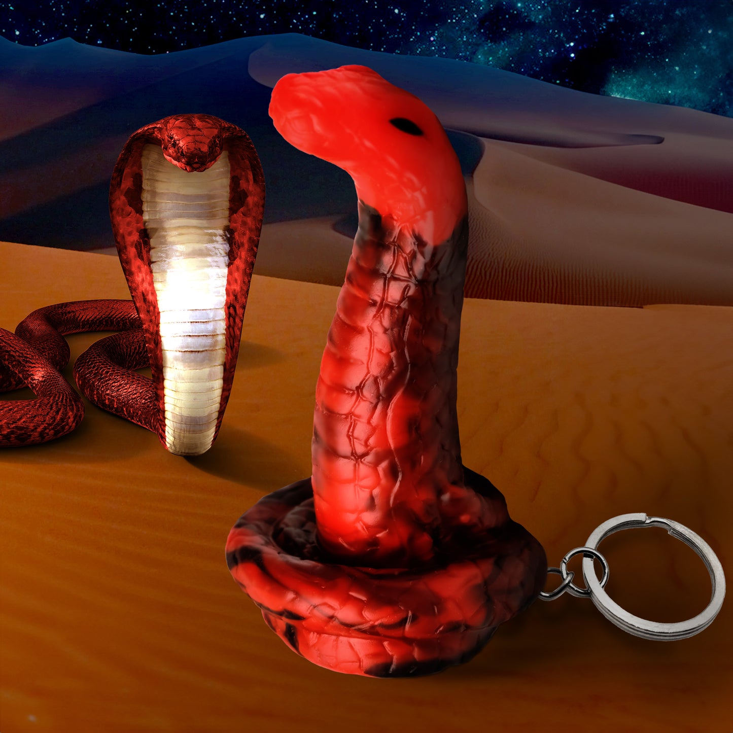 King Cobra Mini Dildo Key Chain