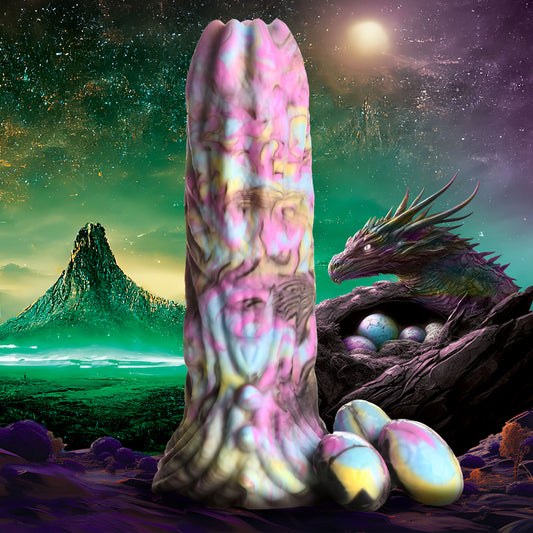 Dragon Spawn Ovipositor Silicone Dildo With Eggs