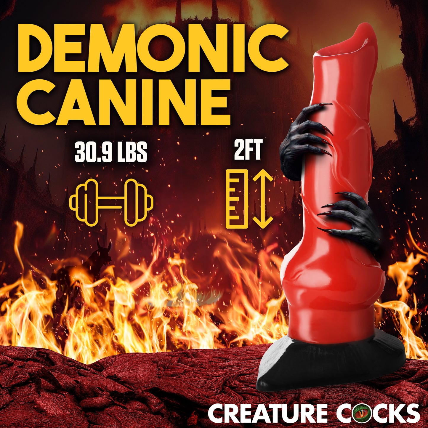 Giant Hell-hound Canine 2ft Dildo