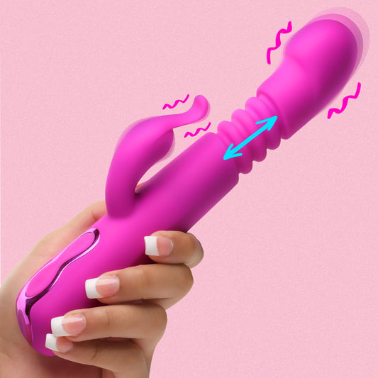 Thrusting Silicone Rabbit Vibrator