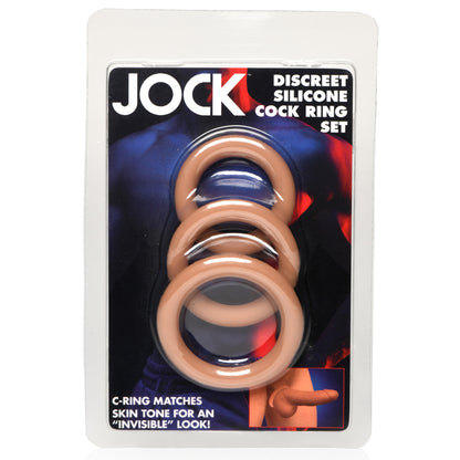 Discreet Silicone Cock Ring Set - Medium