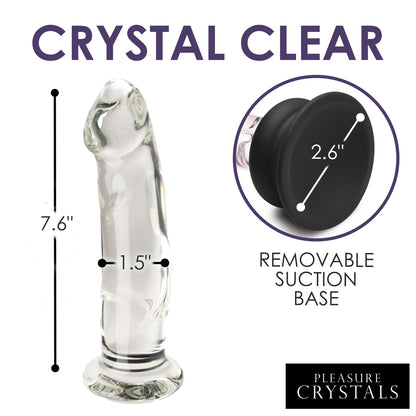 Glass Dildo With Silicone Base - Inch